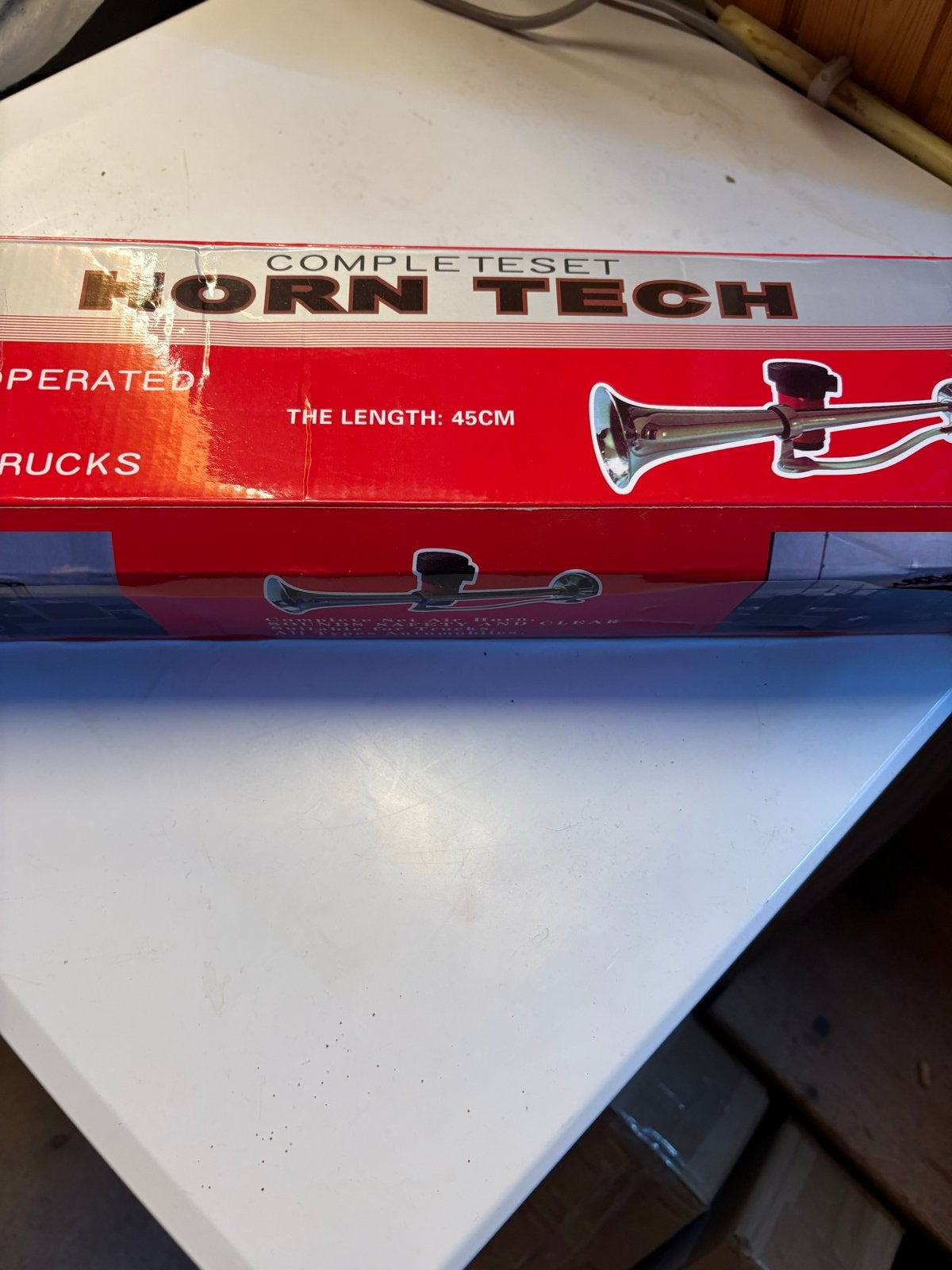Horn Tech Luchthoorn 45cm - Compleet Set 12/24V, Ophalen of Verzenden, Nieuw