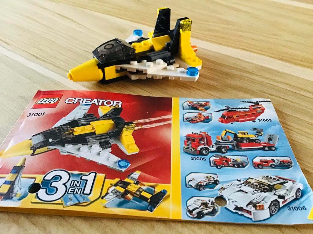 LEGO creator 31001, creator 3in1 mini skyflyer compleet ZGAN, Lego, Compleet, Ophalen of Verzenden, Zo goed als nieuw