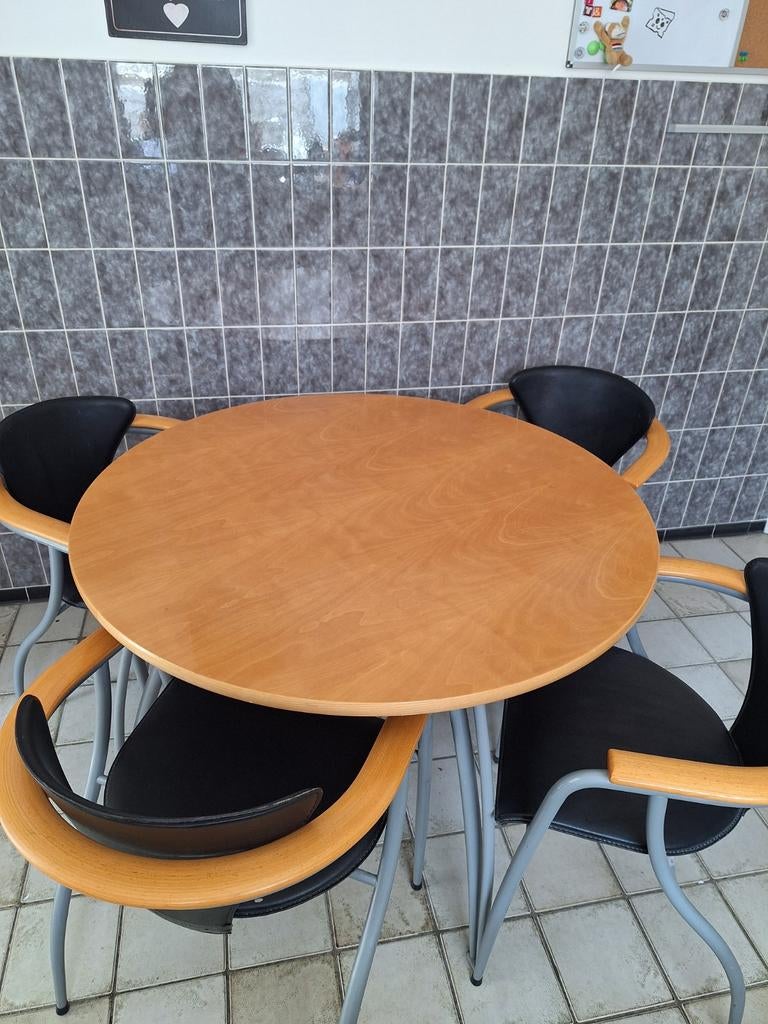 Tafelset, Gebruikt, Rond, Vier personen, Klassiek, vintage, old school