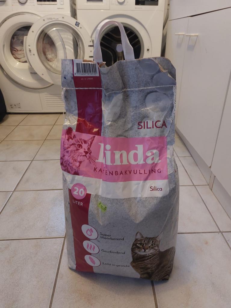 Linda kattenbakvulling Silica 20L, Ophalen, Nieuw, Gesloten