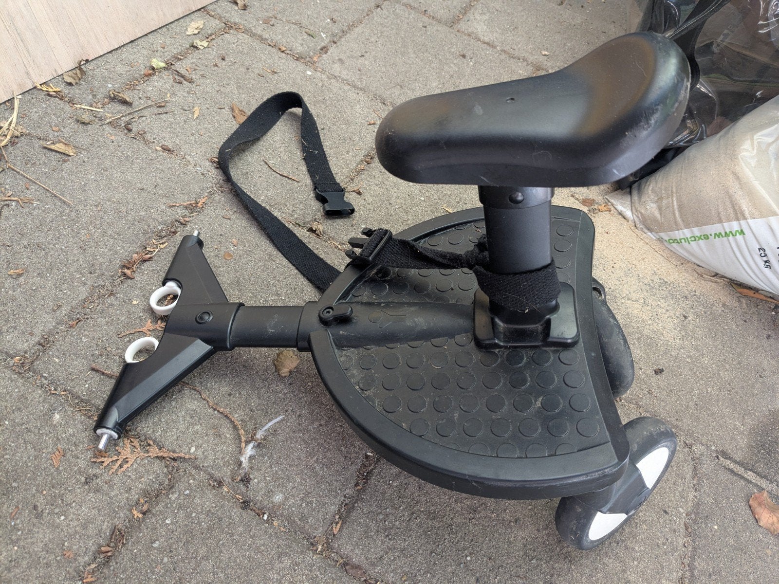 Meerijdplankje met zitje voor kinderwagen. yoyo., Fietsen en Brommers, Ophalen of Verzenden, Gebruikt, Onbekend