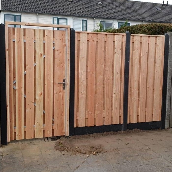 Douglas schuttingdeur compleet-100-120 cm, Ophalen, 1 tot 2 meter, Minder dan 3 meter, .