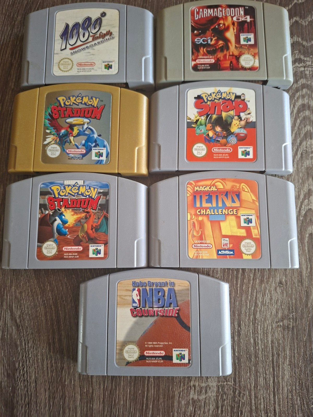 Nintendo 64 Spellen Collectie: Pokémon, NBA, Carmageddon, Spelcomputers en Games, 1 speler, Ophalen of Verzenden, Zo goed als nieuw