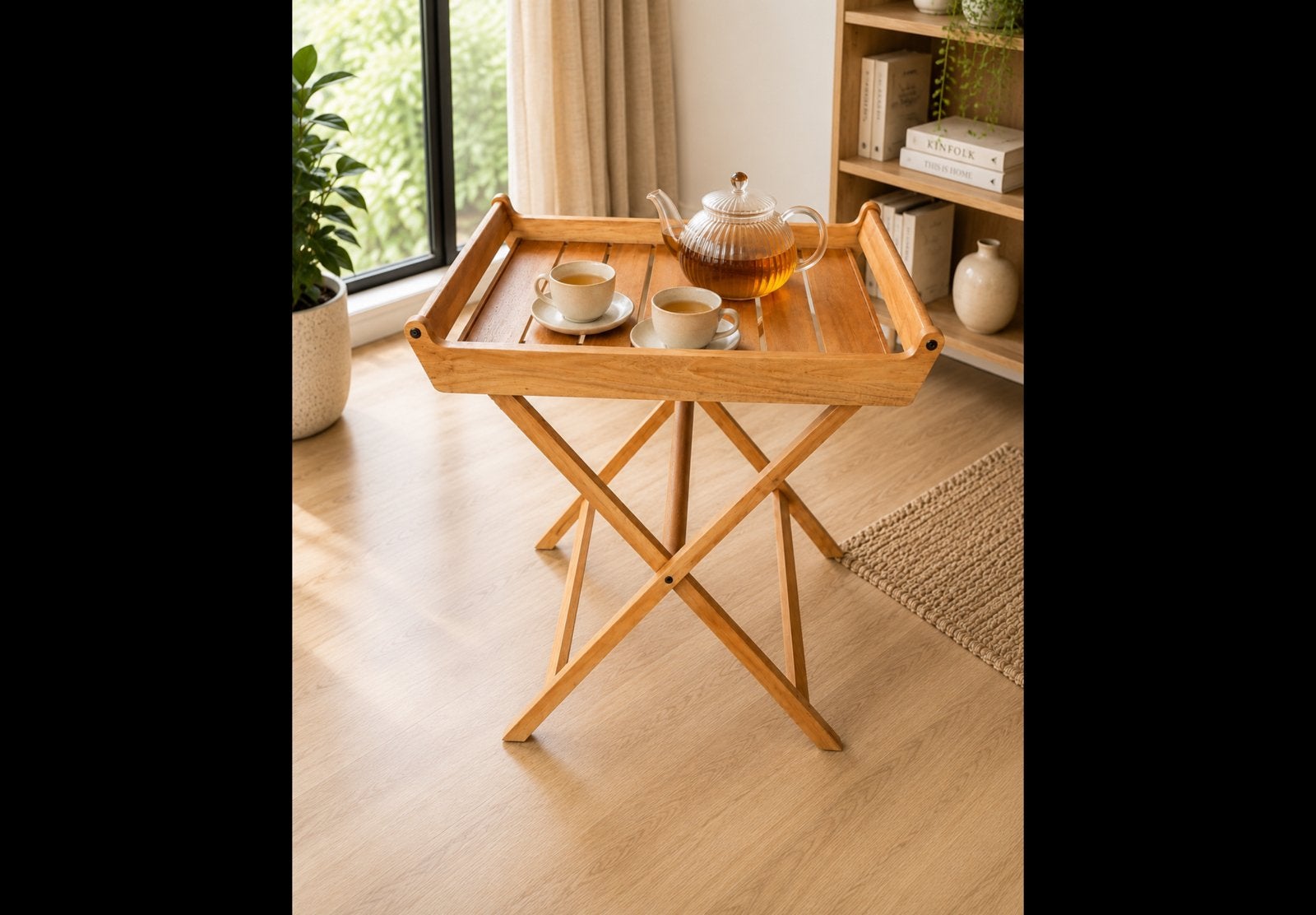 Thee tafel, 50 tot 100 cm, Ophalen of Verzenden, Zo goed als nieuw, 25 tot 50 cm