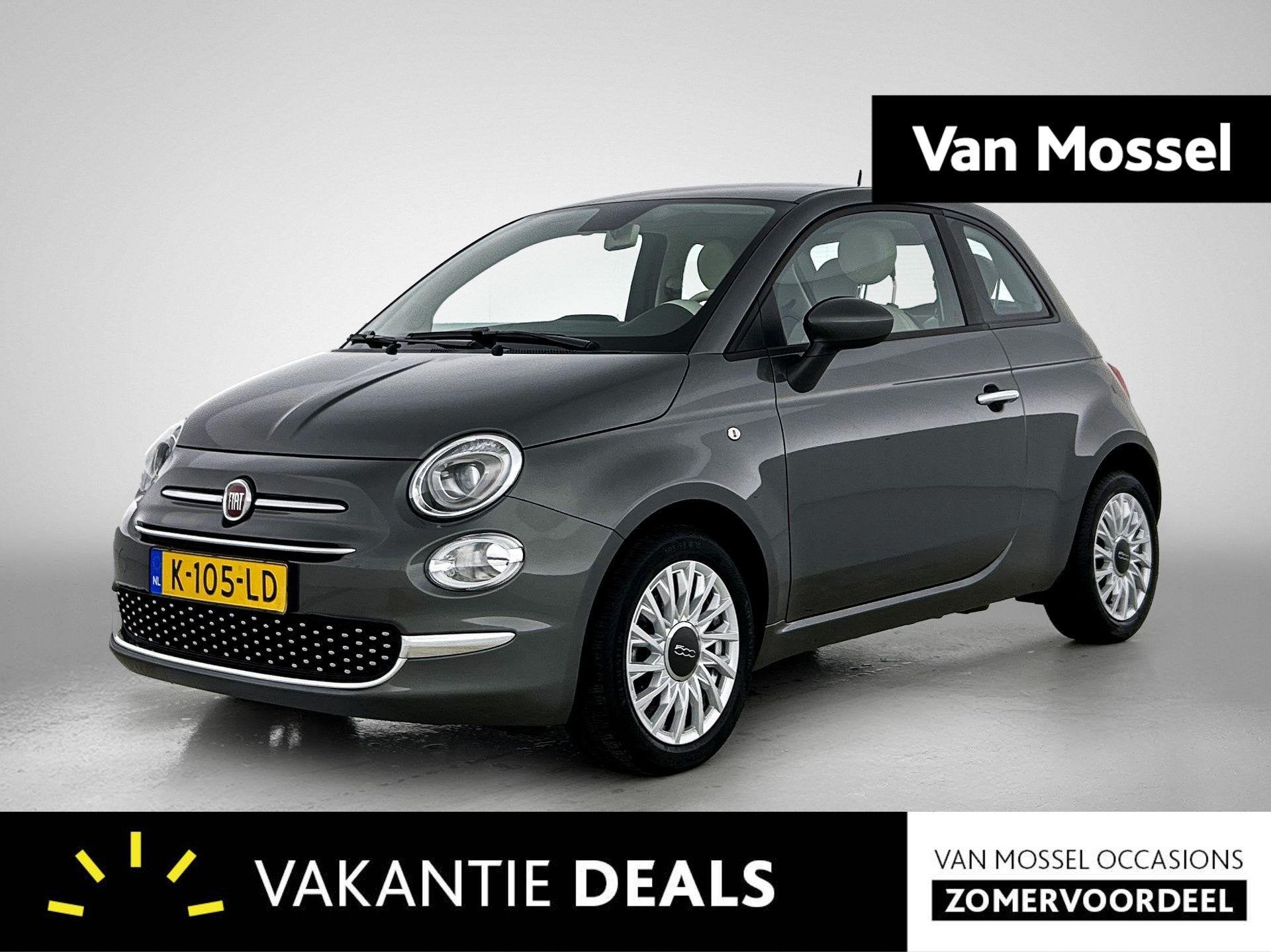 Fiat 500 1.0 Hybrid Lounge Airco | LMV | Bluetooth | PDC, Auto's, Fiat, Voorwielaandrijving, 12 maanden, Stof, Euro 6