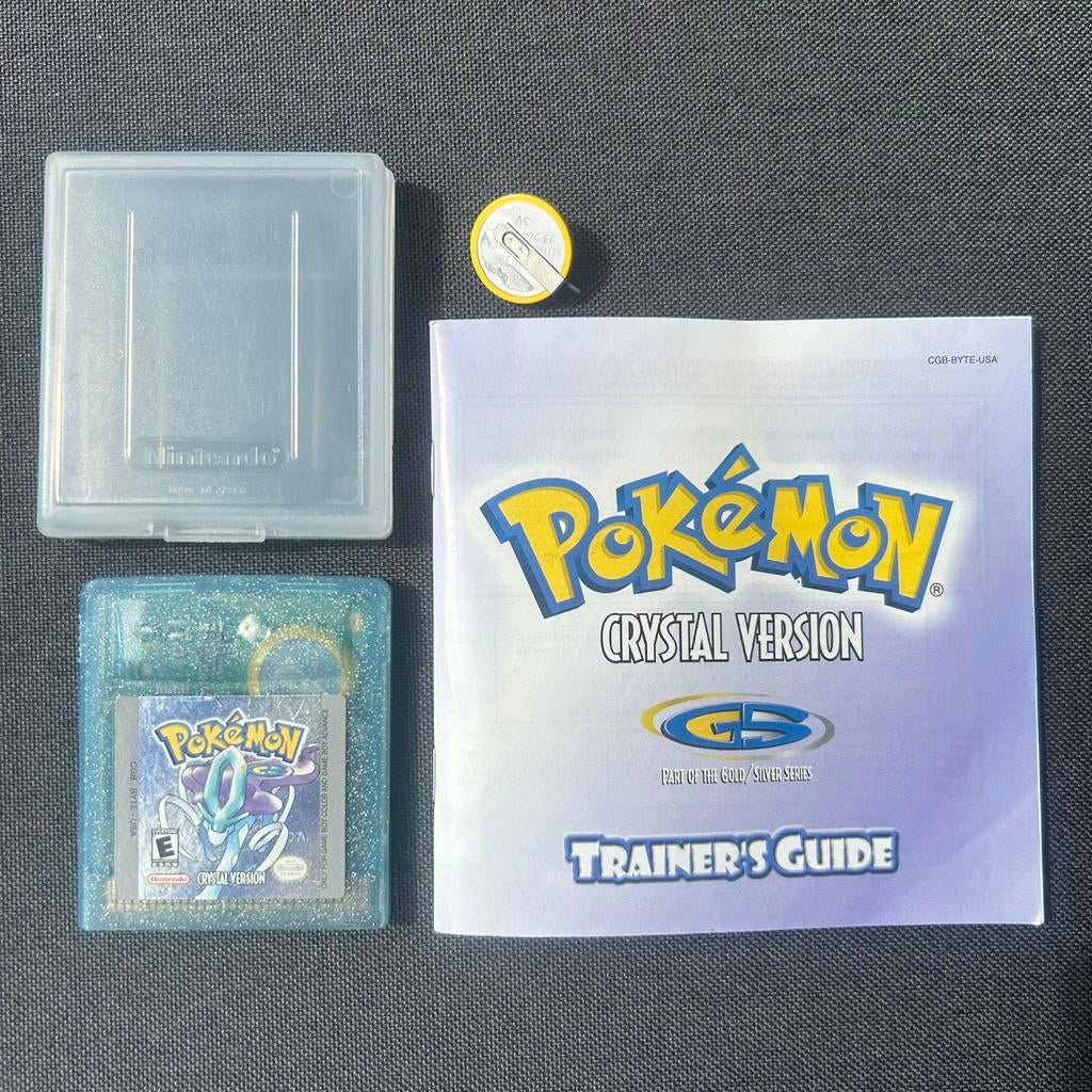 Pokémon Crystal (USA/NTSC) Inclusief Handleiding & save, Spelcomputers en Games, Games | Nintendo Game Boy, Gebruikt, Overige genres