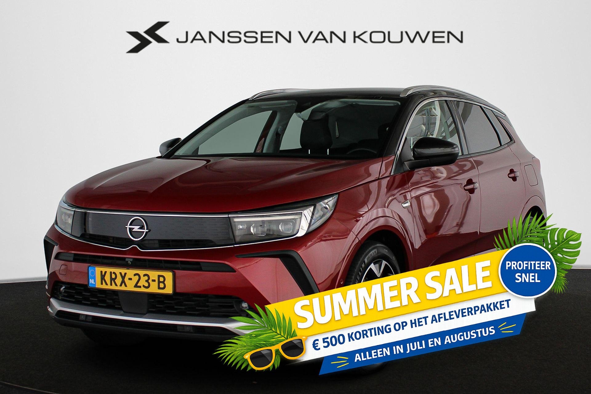 Opel Grandland 1.6 Turbo Plug-In Hybrid Ultimate Trekhaak Le, Auto's, Opel, 4 cilinders, Bedrijf, Vierwielaandrijving, Hybride Elektrisch/Benzine