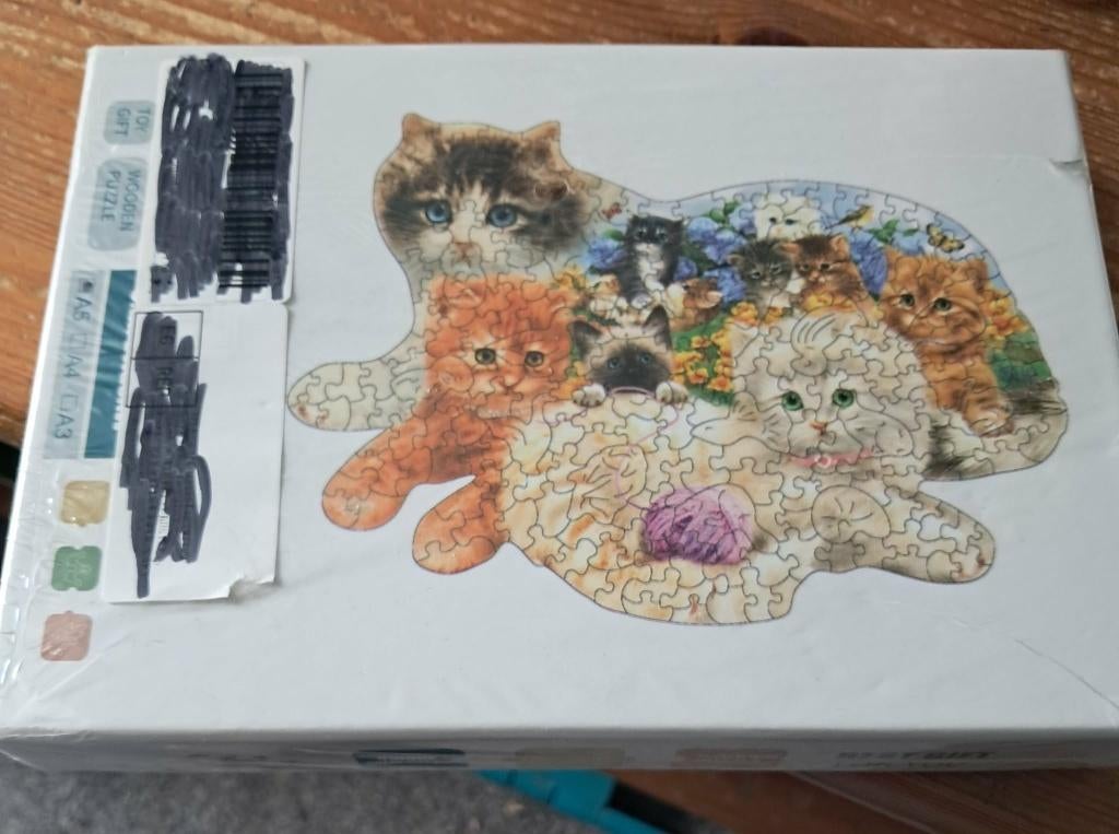 Wooden puzzels, Hobby en Vrije tijd, Denksport en Puzzels, Ophalen, Minder dan 500 stukjes, Nieuw