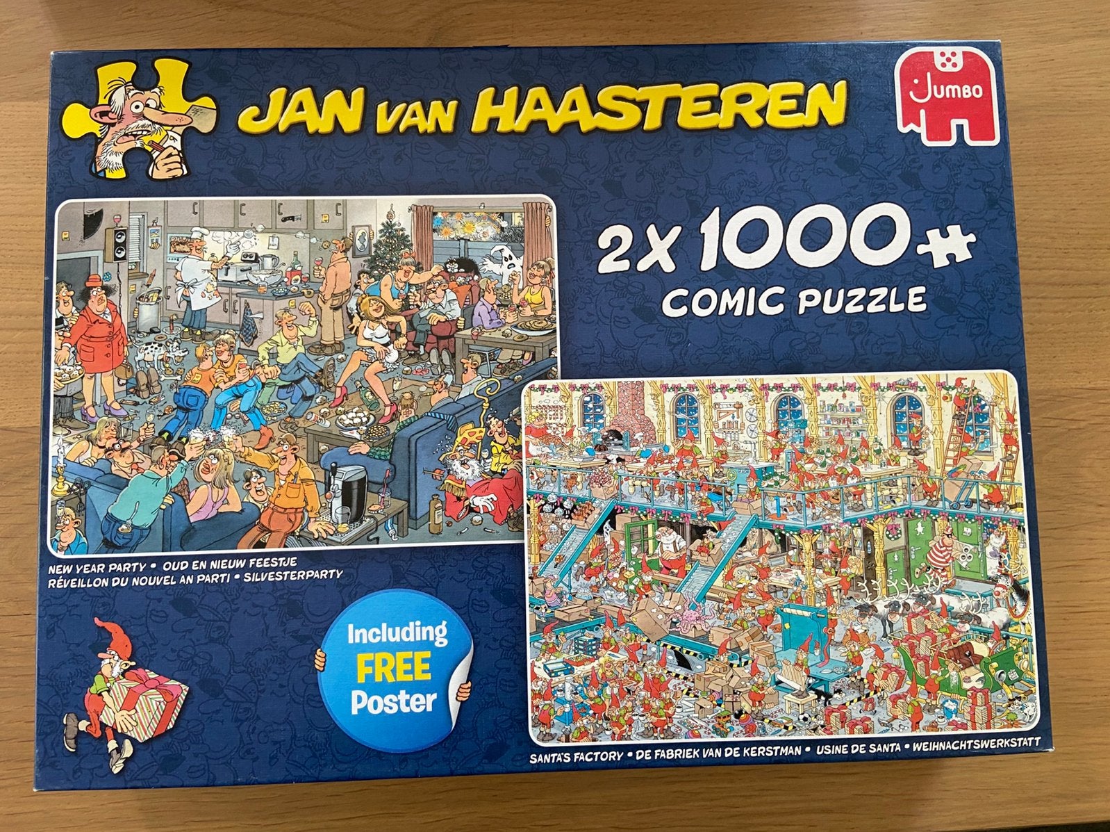 Puzzel Jan van Haasteren 2 x 1000 stukjes, Ophalen of Verzenden, 500 t/m 1500 stukjes, Zo goed als nieuw