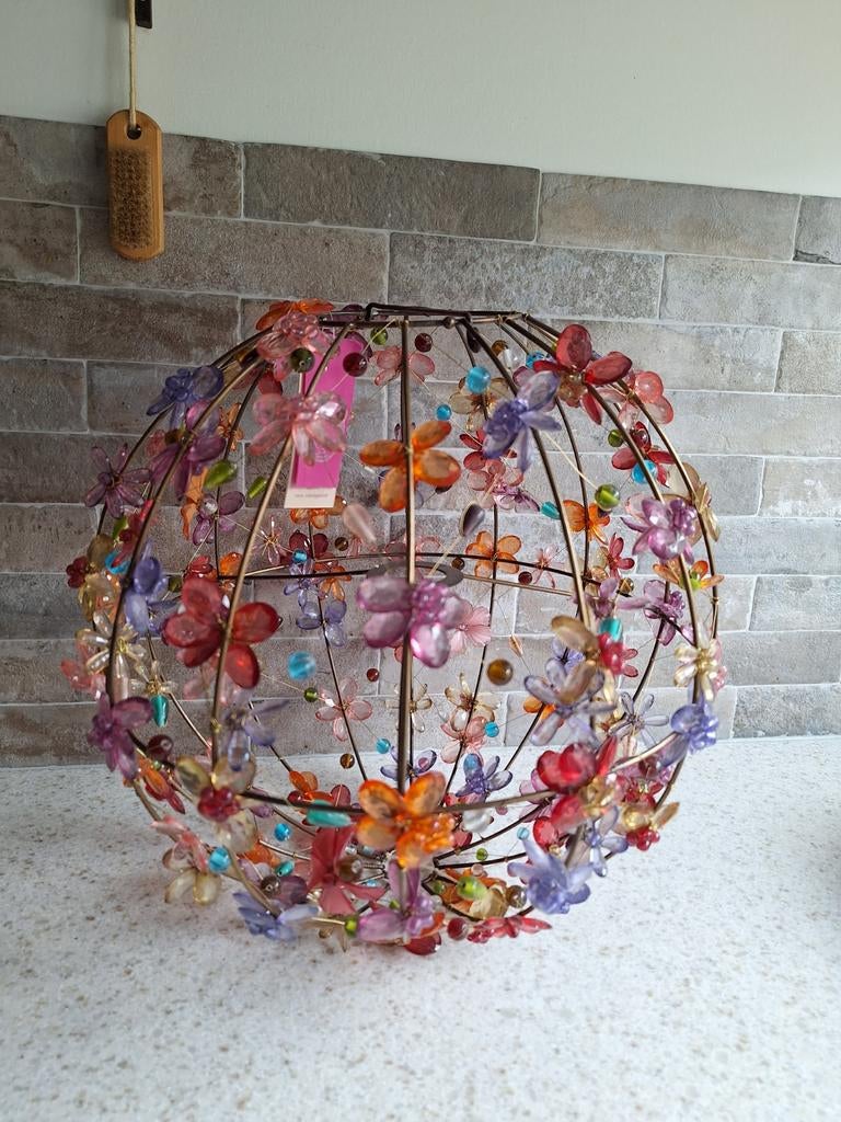 Hanglamp met kleurrijke bloemen NIEUW, Ophalen, Nieuw, Minder dan 50 cm
