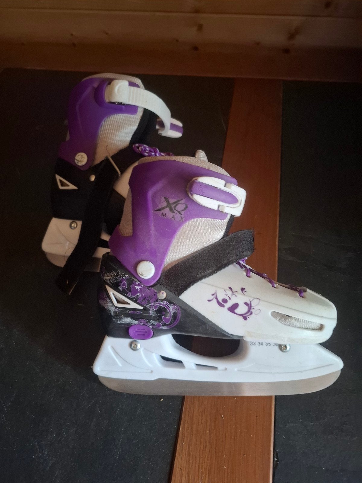Verstelbare ijshockeyschaatsen XO Max - Maat 33-36, Sport en Fitness, Ophalen, Gebruikt, IJshockeyschaatsen, Overige merken