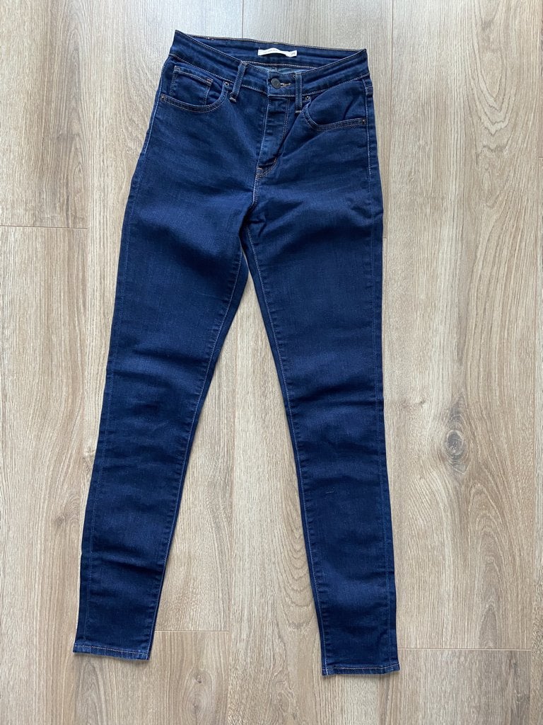 Levi's 721 high rise skinny jeans, Blauw, Overige jeansmaten, Ophalen of Verzenden, Gedragen