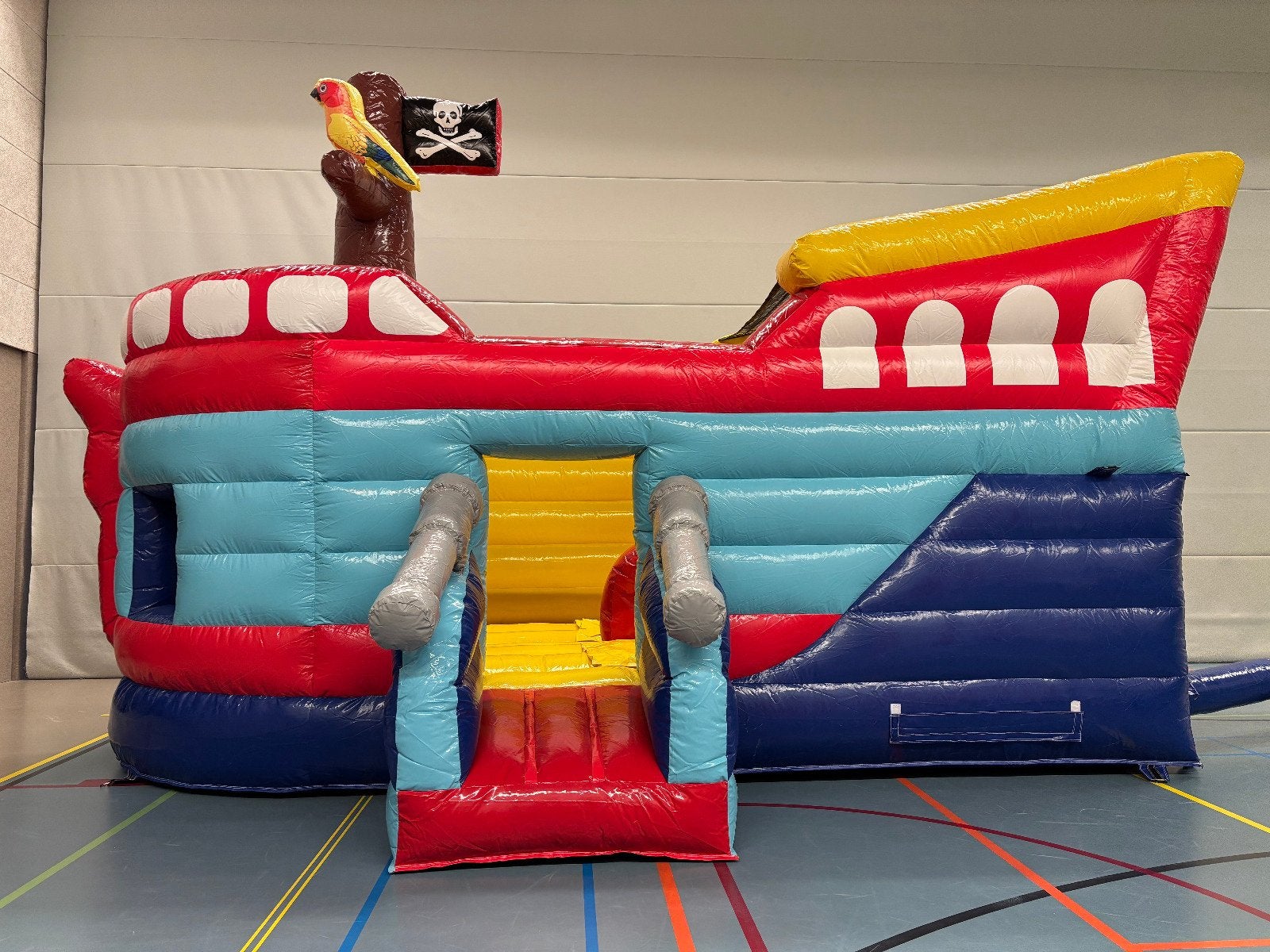 Springkussen NIEUW TE KOOP - met binnen glijbaan 6x4m, Ophalen, Nieuw