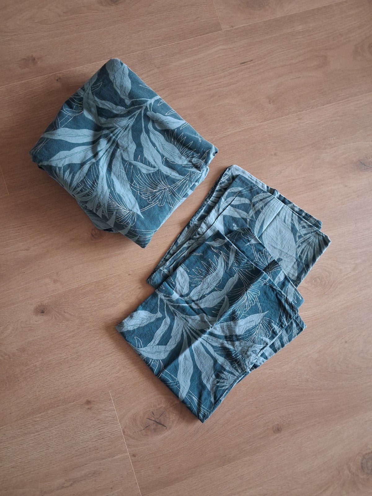 Dekbedovertrek turqoise/blauw/groen, Gebruikt, Blauw, Dekbedovertrek, Tweepersoons