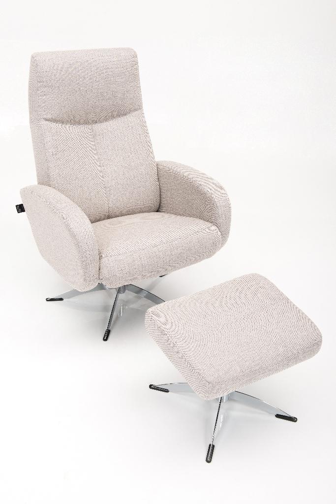 DEENSE RELAXSTOEL KOPENHAGEN NU €439,00, Verzenden, Leer, 50 tot 75 cm