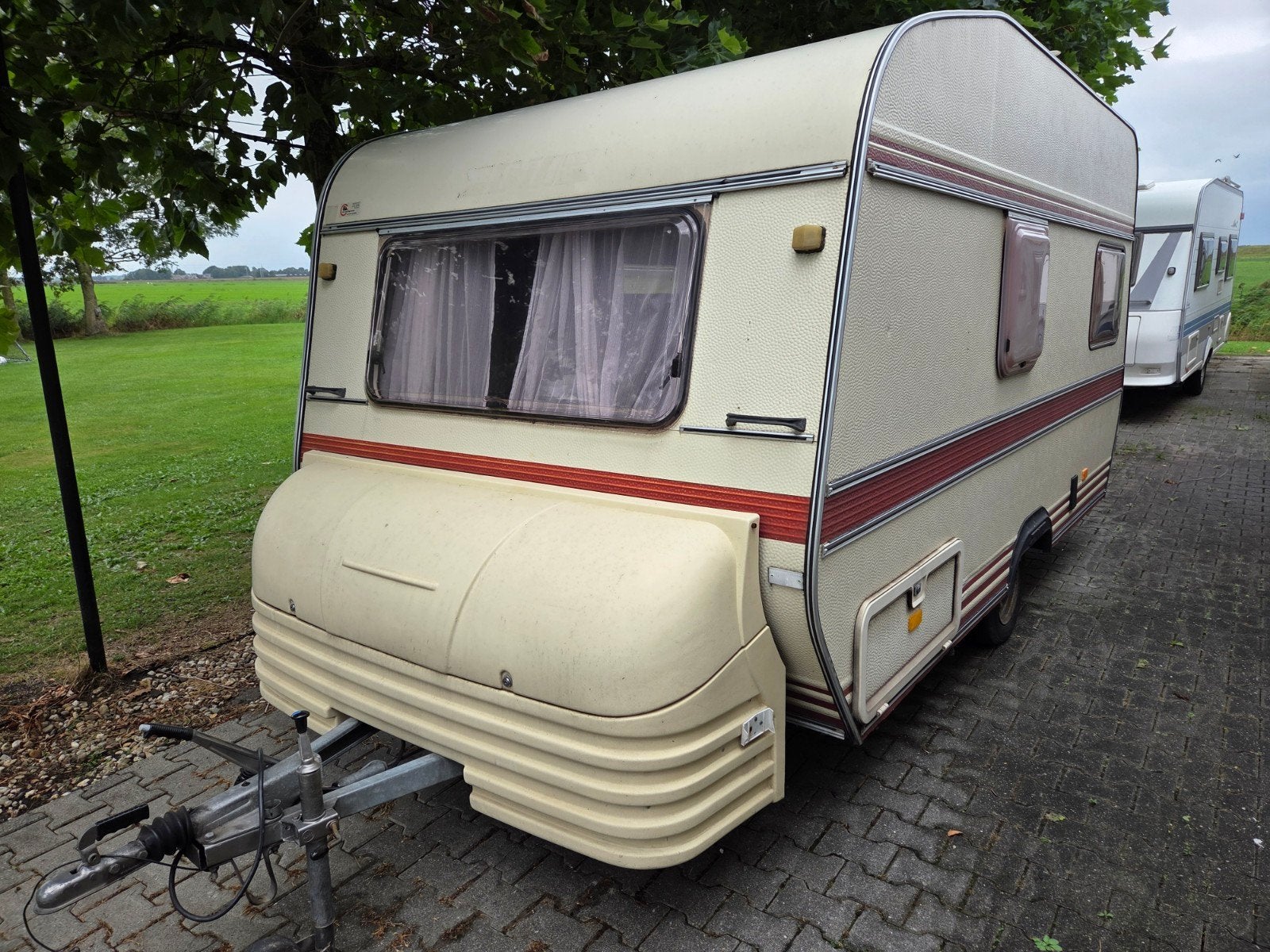 munsterland 400 ,1985 ,oldtimer caravan ,heel netjes,met voo, Caravans en Kamperen, Caravans, Vast bed, Treinzit, Particulier