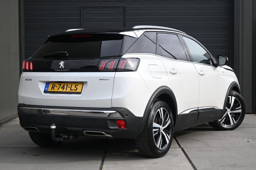 Peugeot 3008 1.6 HYbrid 225 Blue Lease GT | TREKHAAK | CAMER, Auto's, Peugeot, Euro 6, 4 cilinders, Wit, Plug-in hybride