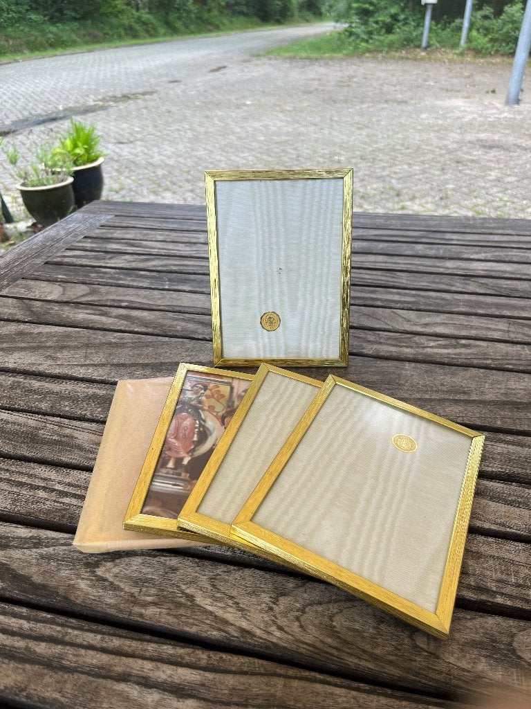 Goudkleurige, Jyden fotolijsten | bolglas | 5 stuks, Ophalen of Verzenden, Huis en Inrichting