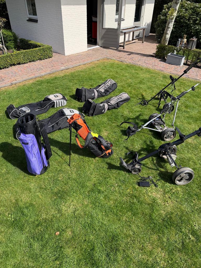 Golftas, golftrolley, golf travelbag, Sport en Fitness, Golf, Ophalen, Gebruikt, Tas
