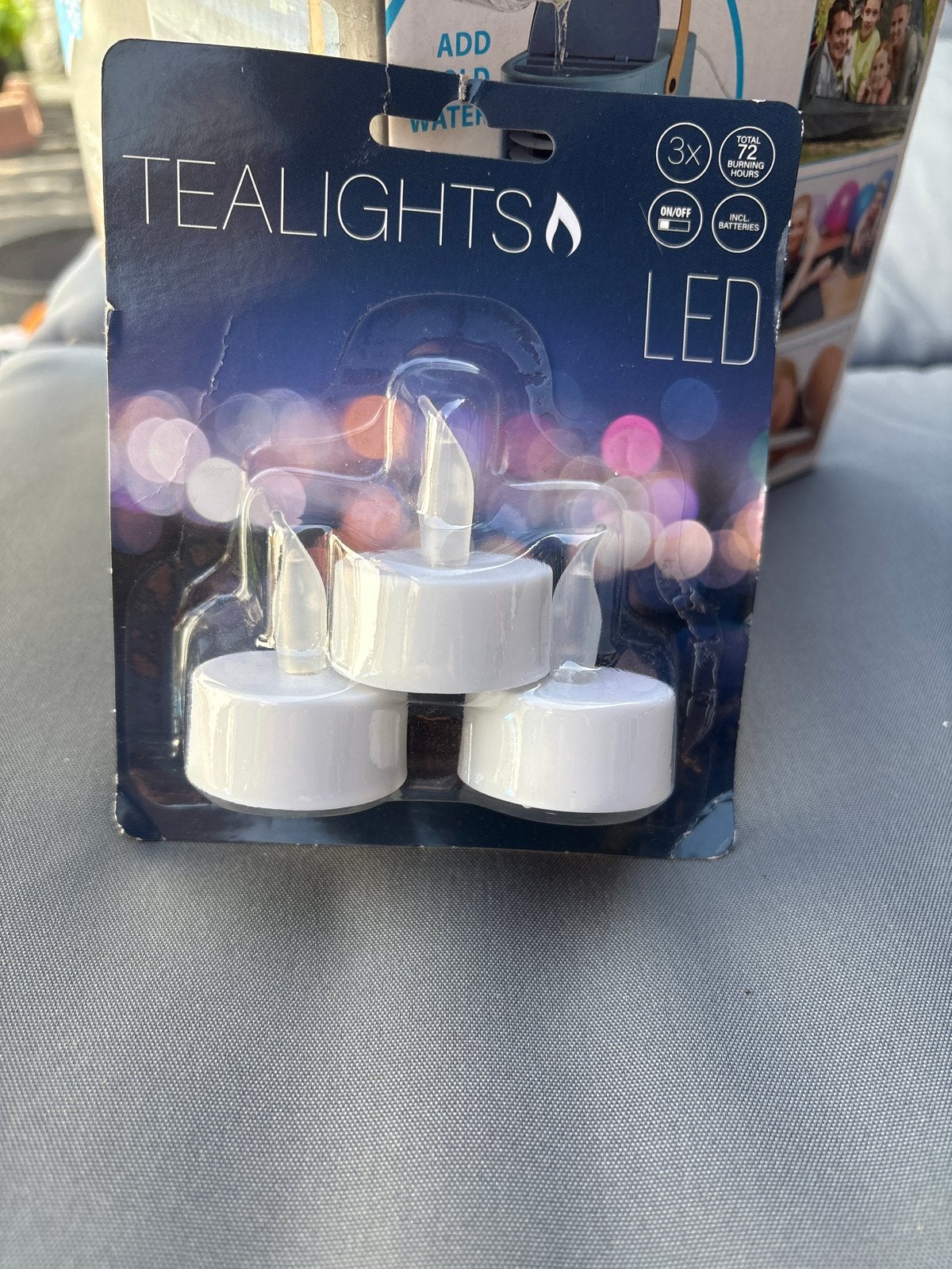 LED waxinelichtjes - 3 stuks, Ophalen of Verzenden, Nieuw, Wit, Kunststof