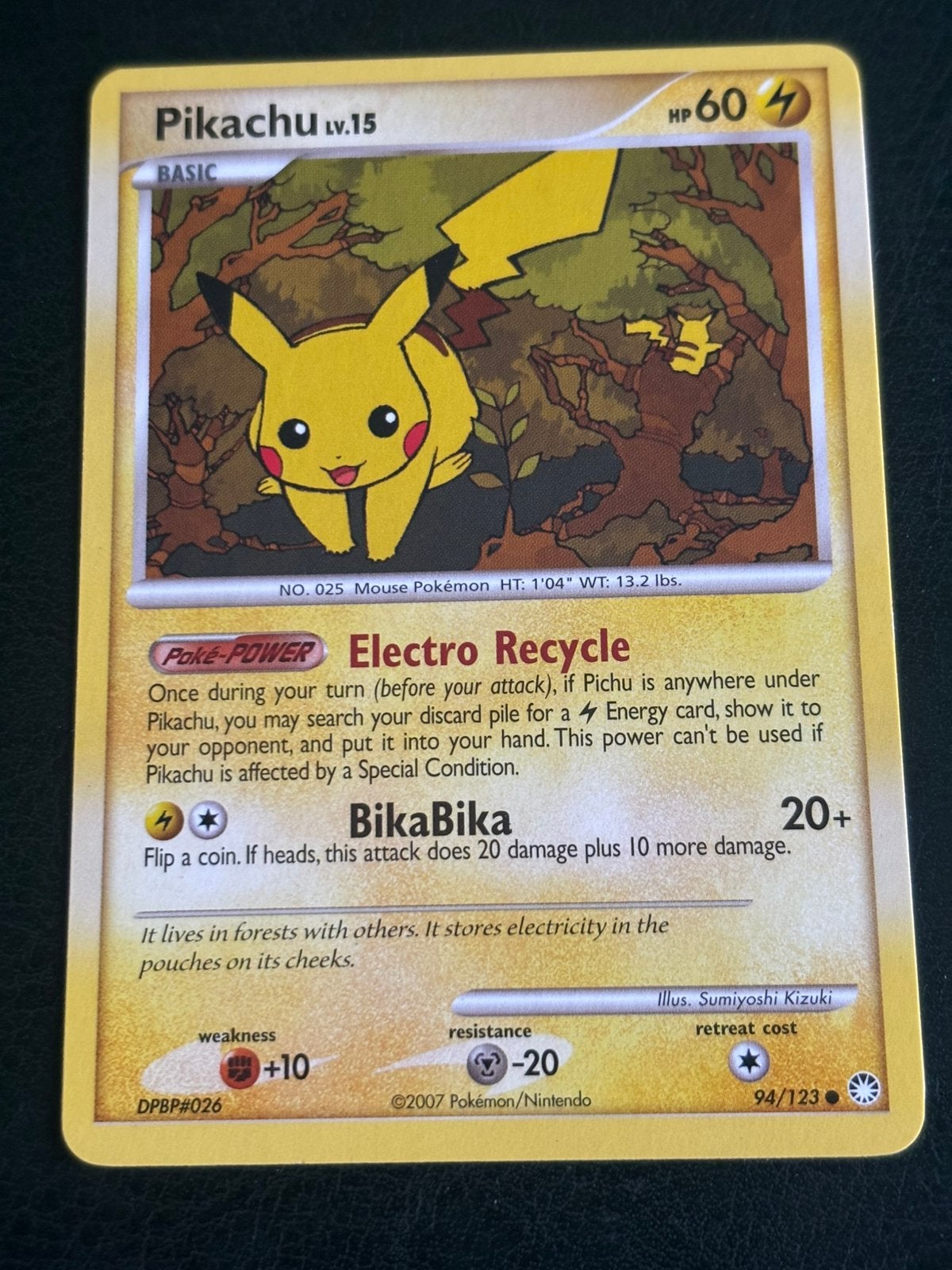 Pikachu #94 Pokemon Mysterious Treasures, Ophalen of Verzenden, Zo goed als nieuw