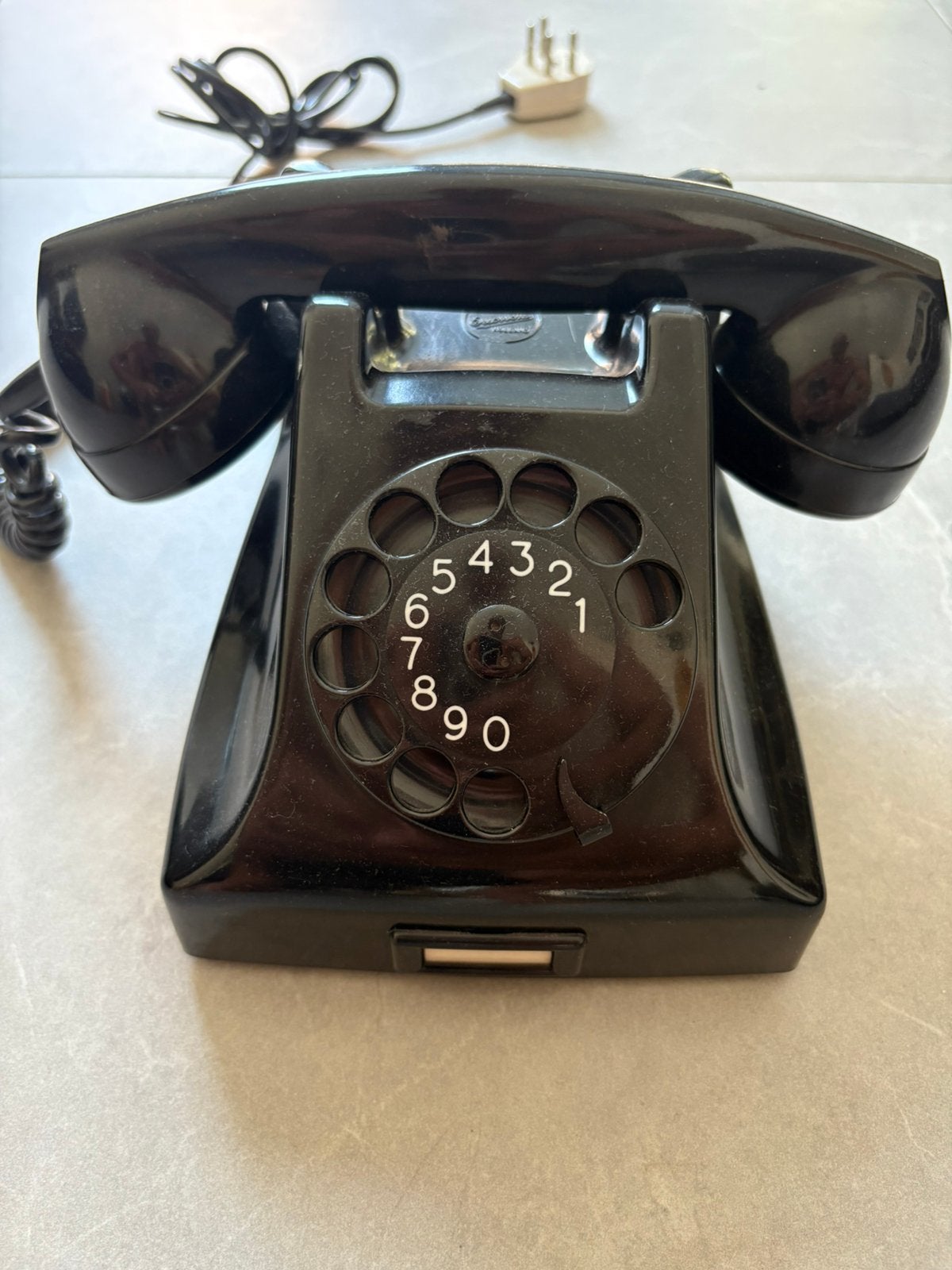 Vintage Ericsson bakelieten telefoon draaischijf jaren 50/60, Ophalen of Verzenden, Zo goed als nieuw, Bakeliet