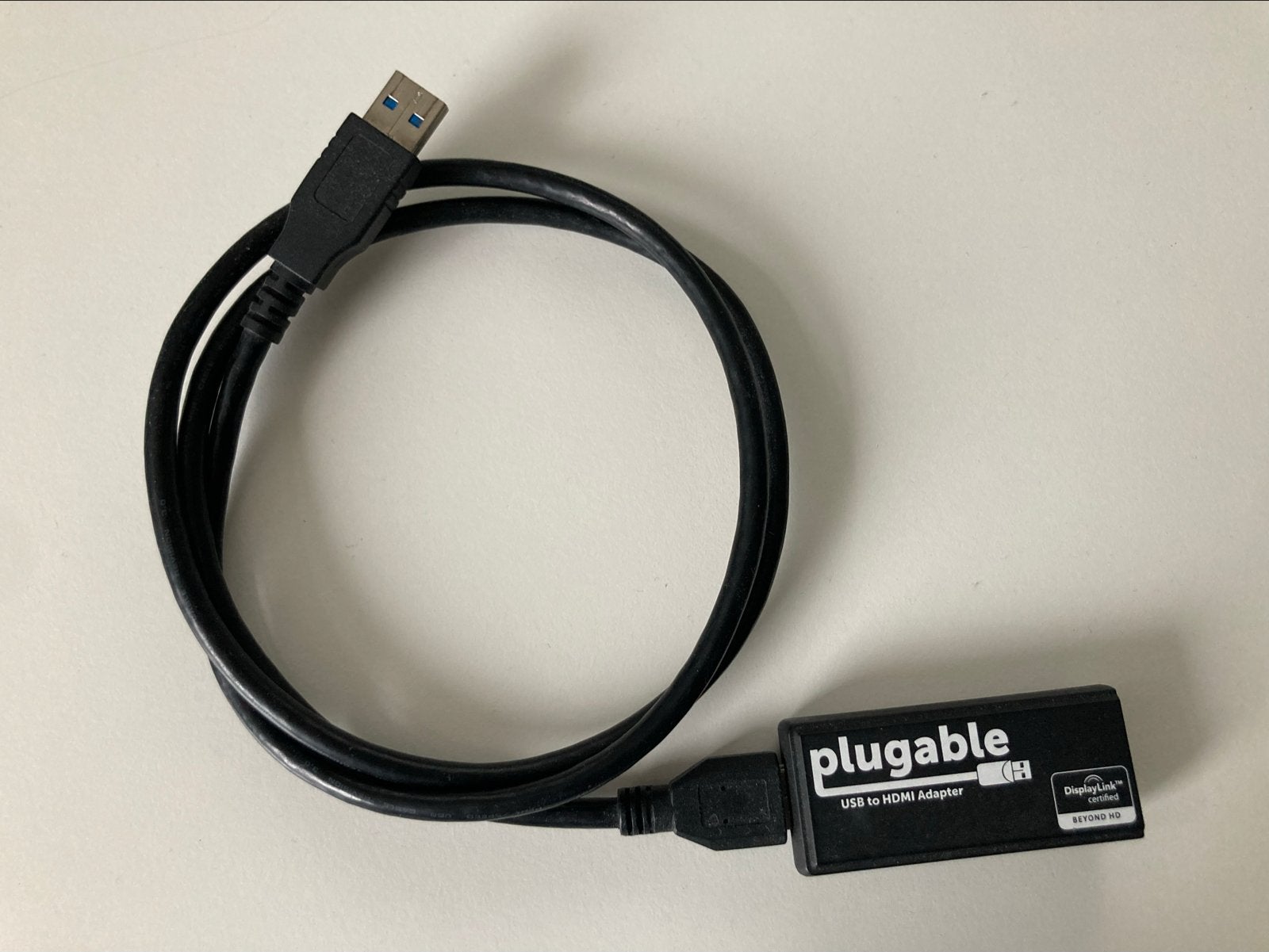 Plugable DisplayLink USB naar HDMI Adapter, Ophalen of Verzenden, Zo goed als nieuw, Minder dan 2 meter, HDMI-kabel