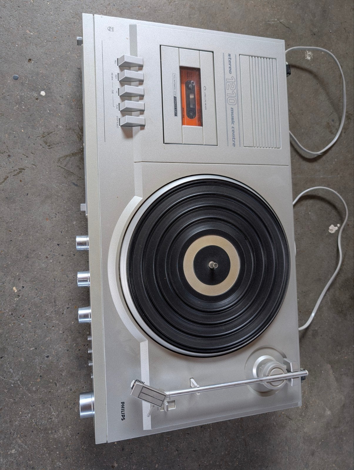 Platenspeler / cassette recorder (Philips), Ophalen of Verzenden, Gebruikt, Philips
