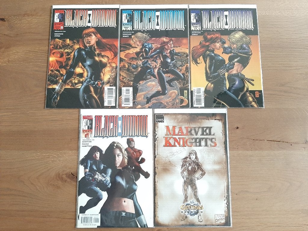 Black Widow (1999 Marvel) # 1-3 (complete serie + 2 extra's), Complete serie of reeks, Ophalen of Verzenden, Zo goed als nieuw