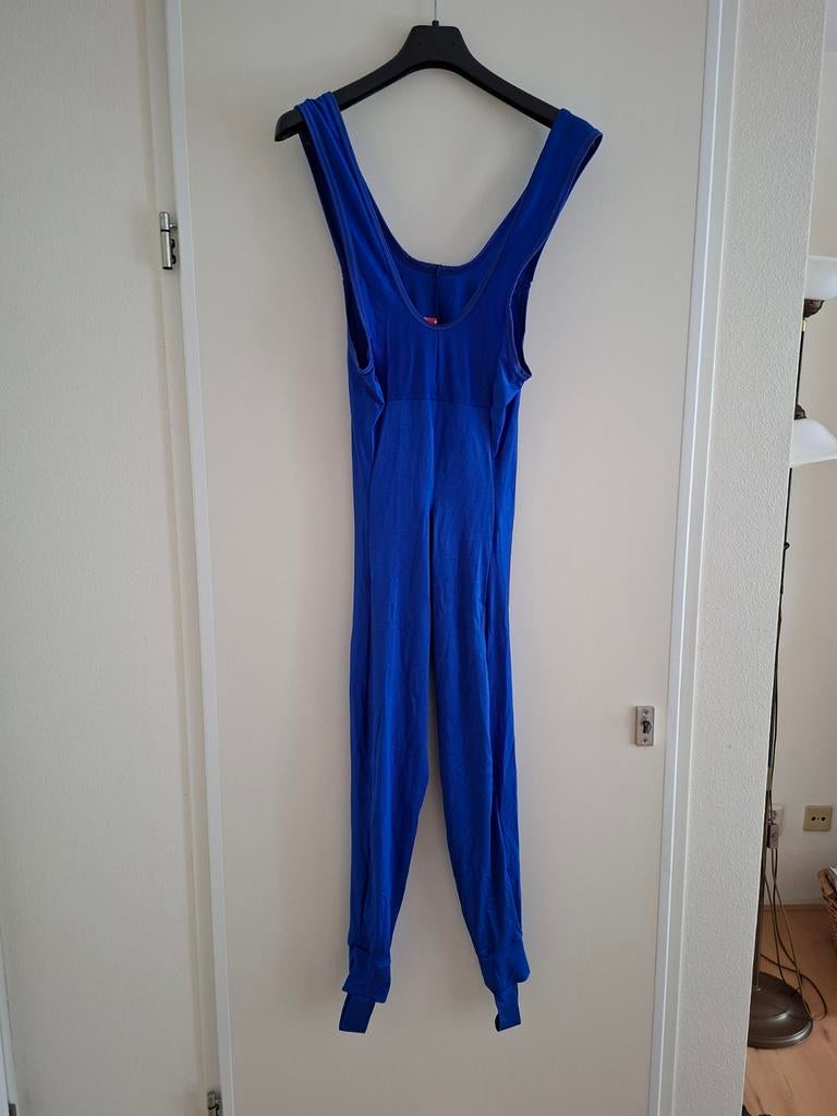Blauwe sport-overall - Tuscany by Jager - Maat XXL, Blauw, Maat 46/48 (XL) of groter, Ophalen of Verzenden, Fitness of Aerobics