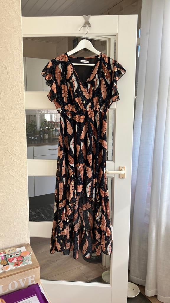 Exclusieve feestelijke dames japon Papillonne mt M, Kleding | Dames, Maat 38/40 (M), Blauw, Ophalen of Verzenden, Zo goed als nieuw