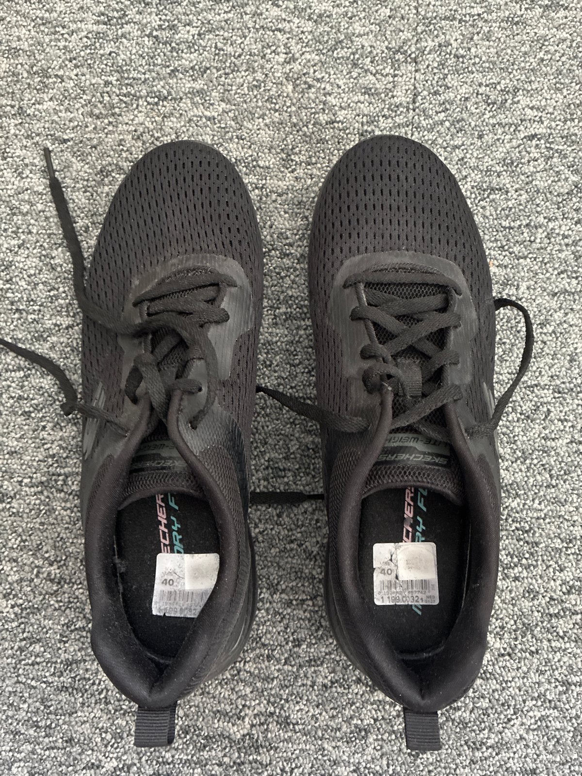 Skechers Lite-Weight sneakers maat 40, Kleding | Dames, Ophalen of Verzenden, Zo goed als nieuw, Zwart