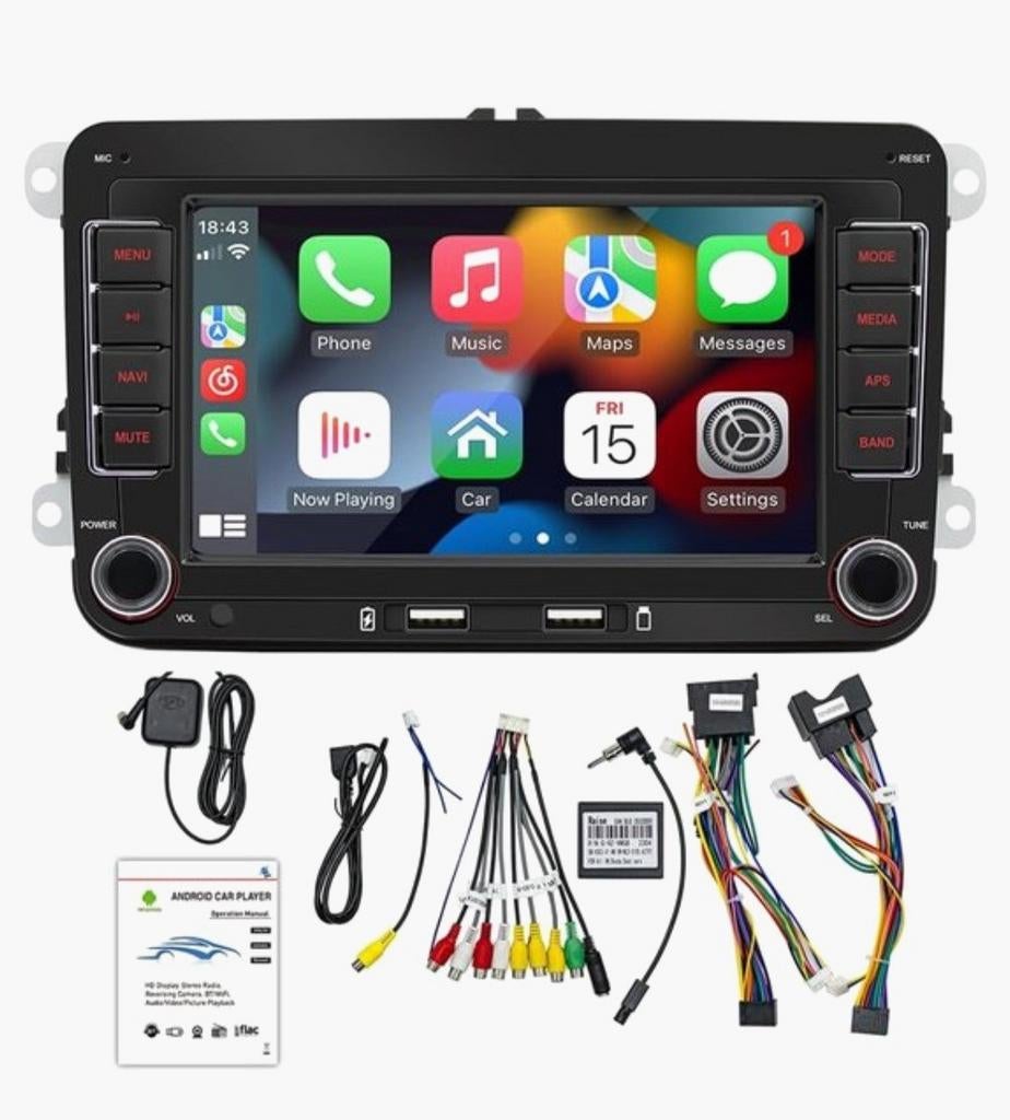Carplay voor VW Polo, Golf, Caddy, T5, Tiguan, Passat, Skoda, Ophalen of Verzenden