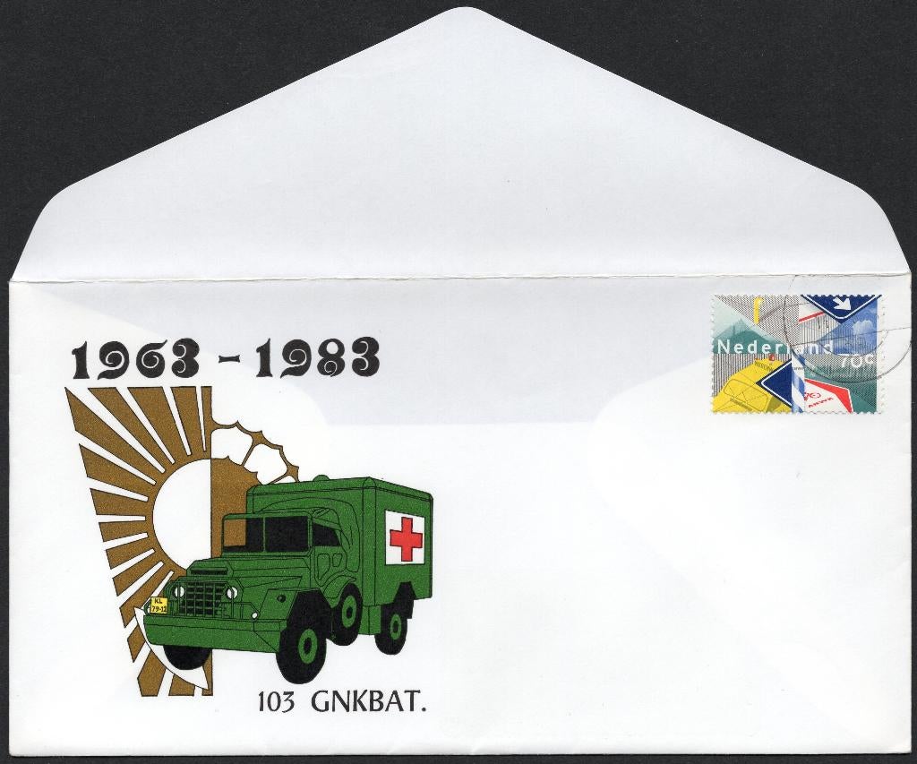 103 GNKBAT 1963 - 1983 - Rode Kruis, Verzenden, Envelop