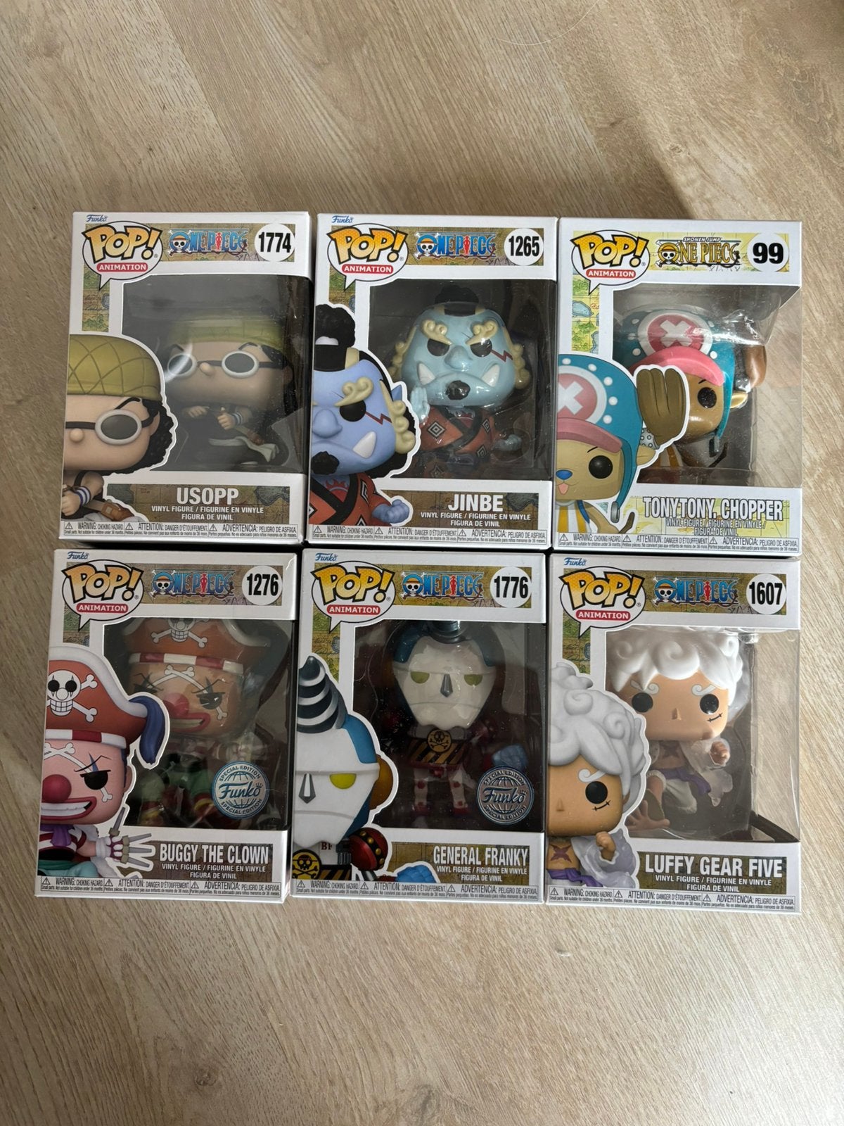 One piece funko’s (6 stuks), Ophalen, Zo goed als nieuw