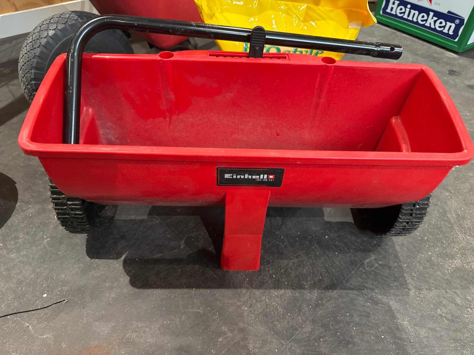 Einhell strooiwagen, Ophalen, Gebruikt
