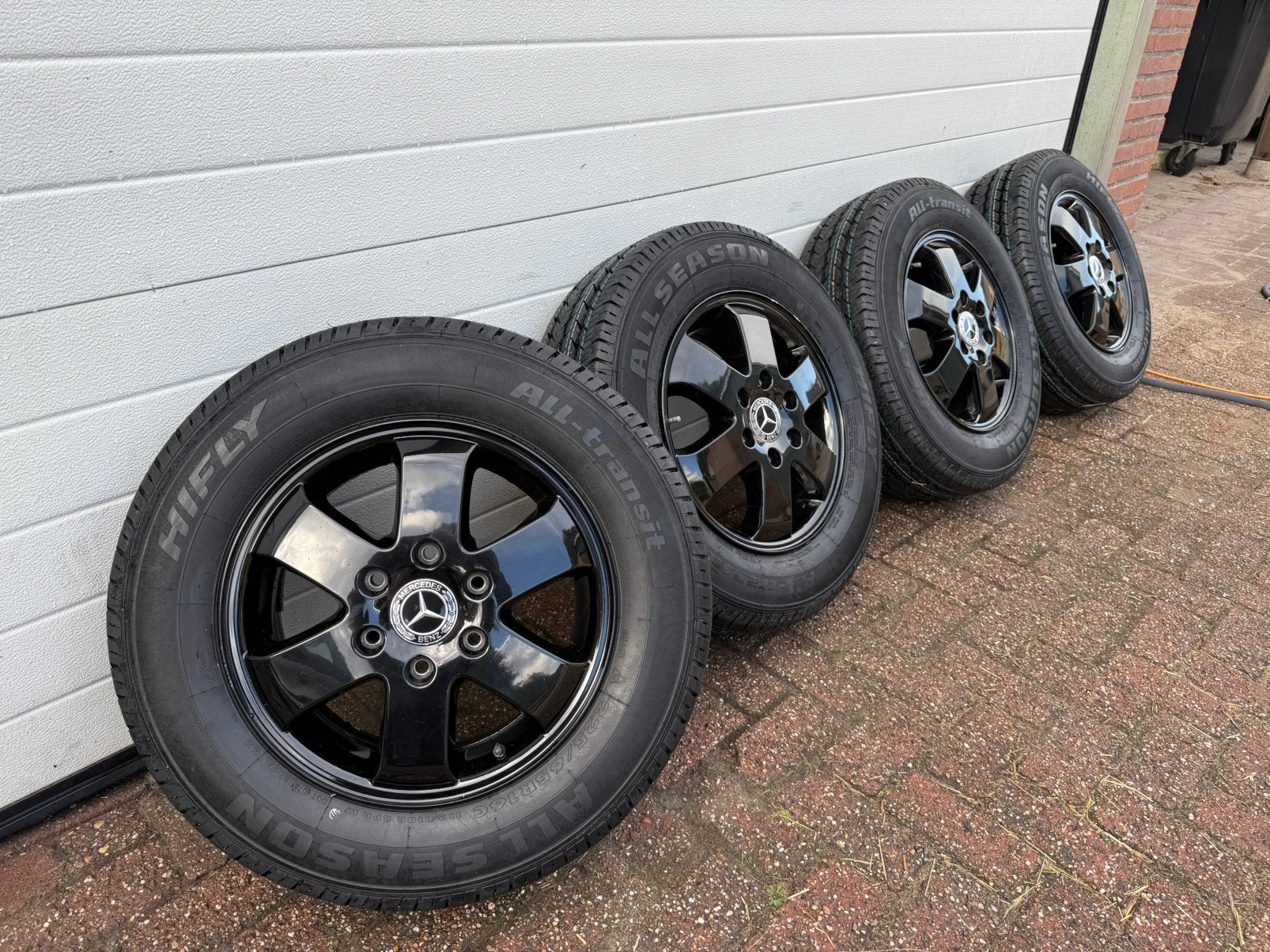 16” MercedesBenz Sprinter NIEUWE BANDEN! Lichtmetalen wielen, Ophalen, Bestelwagen, 16 inch, Banden en Velgen