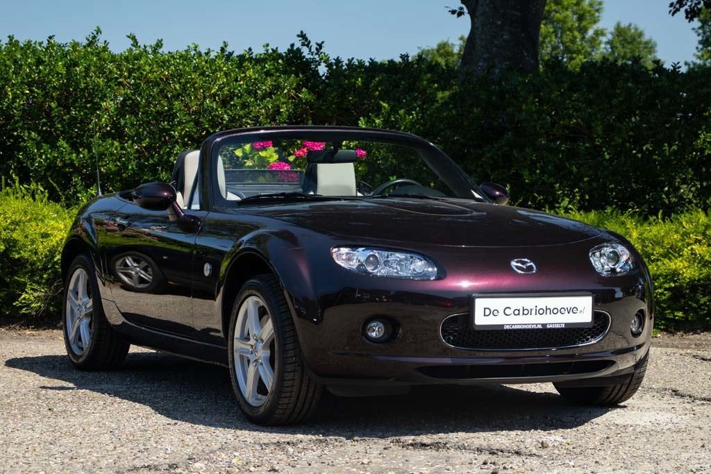 Mazda MX-5 NC 1.8l Radiant Ebony Mica - Mithra, Achterwielaandrijving, Gebruikt, Stoelverwarming, Cabriolet
