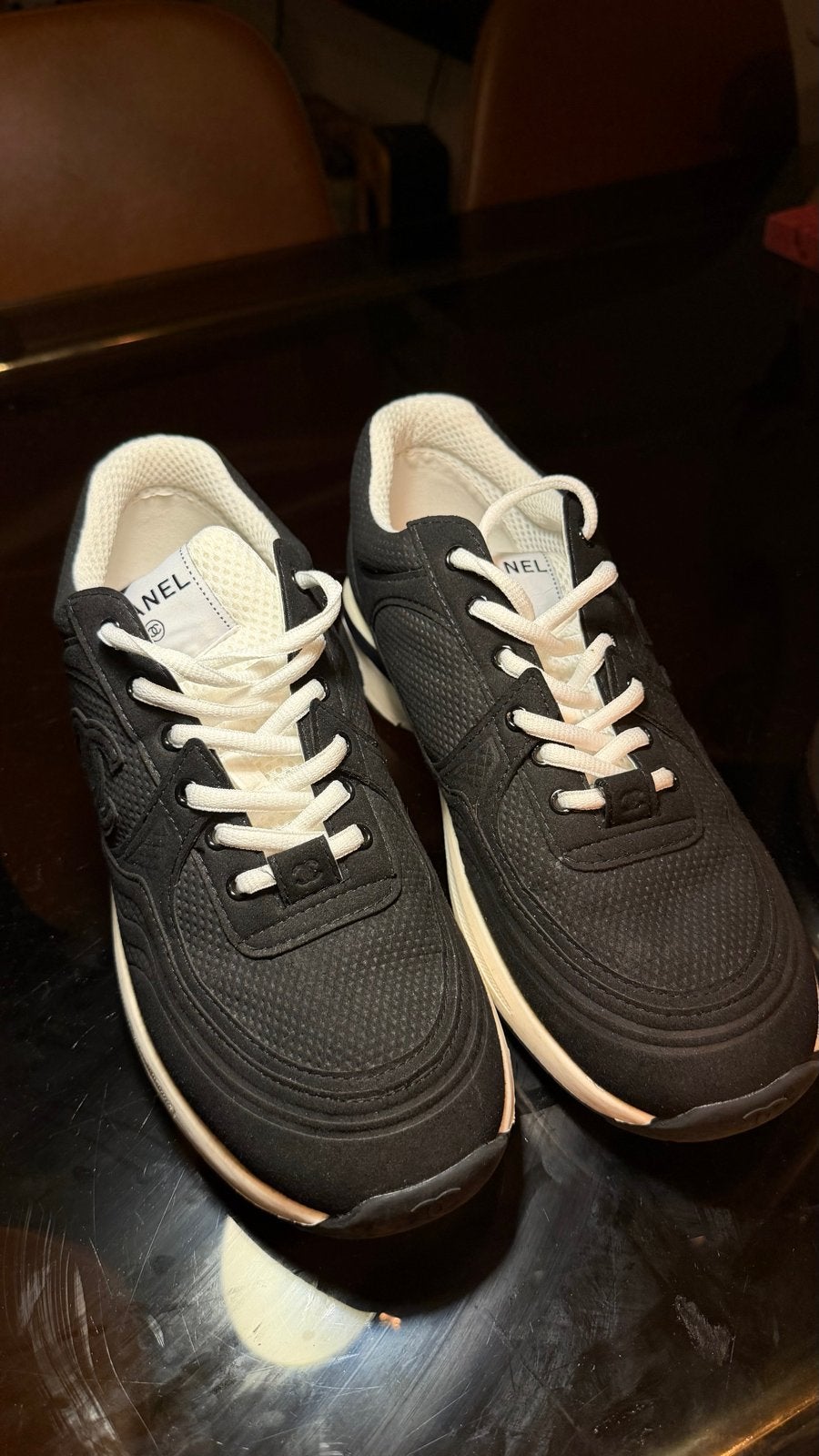 Chanel CC Sneakers Zo goed als nieuw Maat 43, Kleding | Heren, Truien en Vesten, Verzenden, Zo goed als nieuw, Zwart