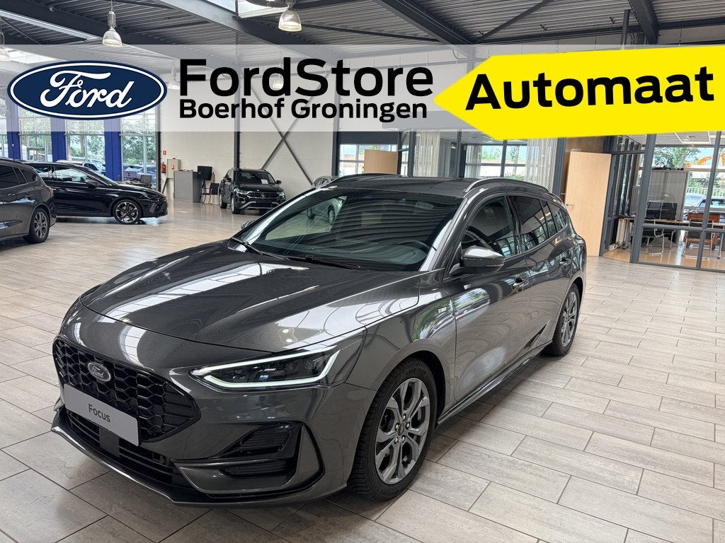 Ford FOCUS Wagon EcoBoost Hybrid 155 pk ST-Line | Winterpack, 12 maanden, Stof, Gebruikt, Automatische klimaatregeling