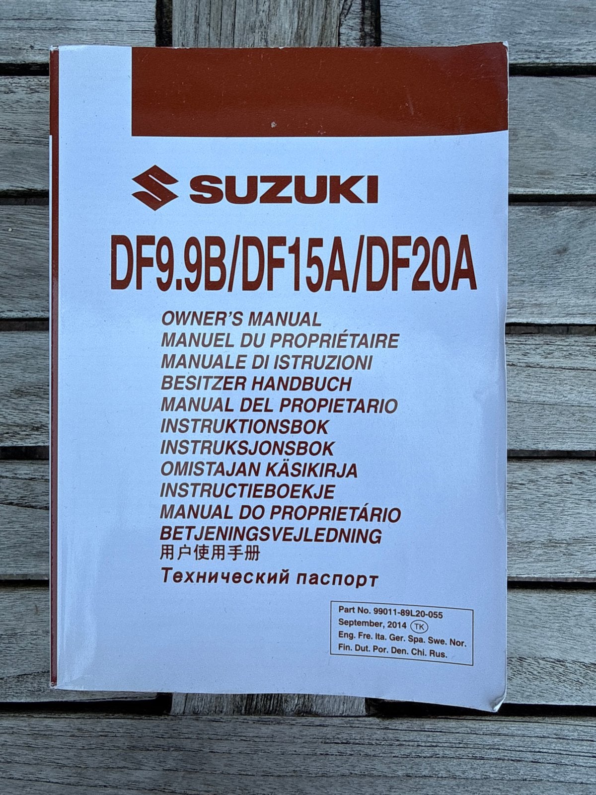 Suzuki DF9.9B/DF15A/DF20A Gebruikershandleiding, Ophalen of Verzenden, Zo goed als nieuw, Algemeen