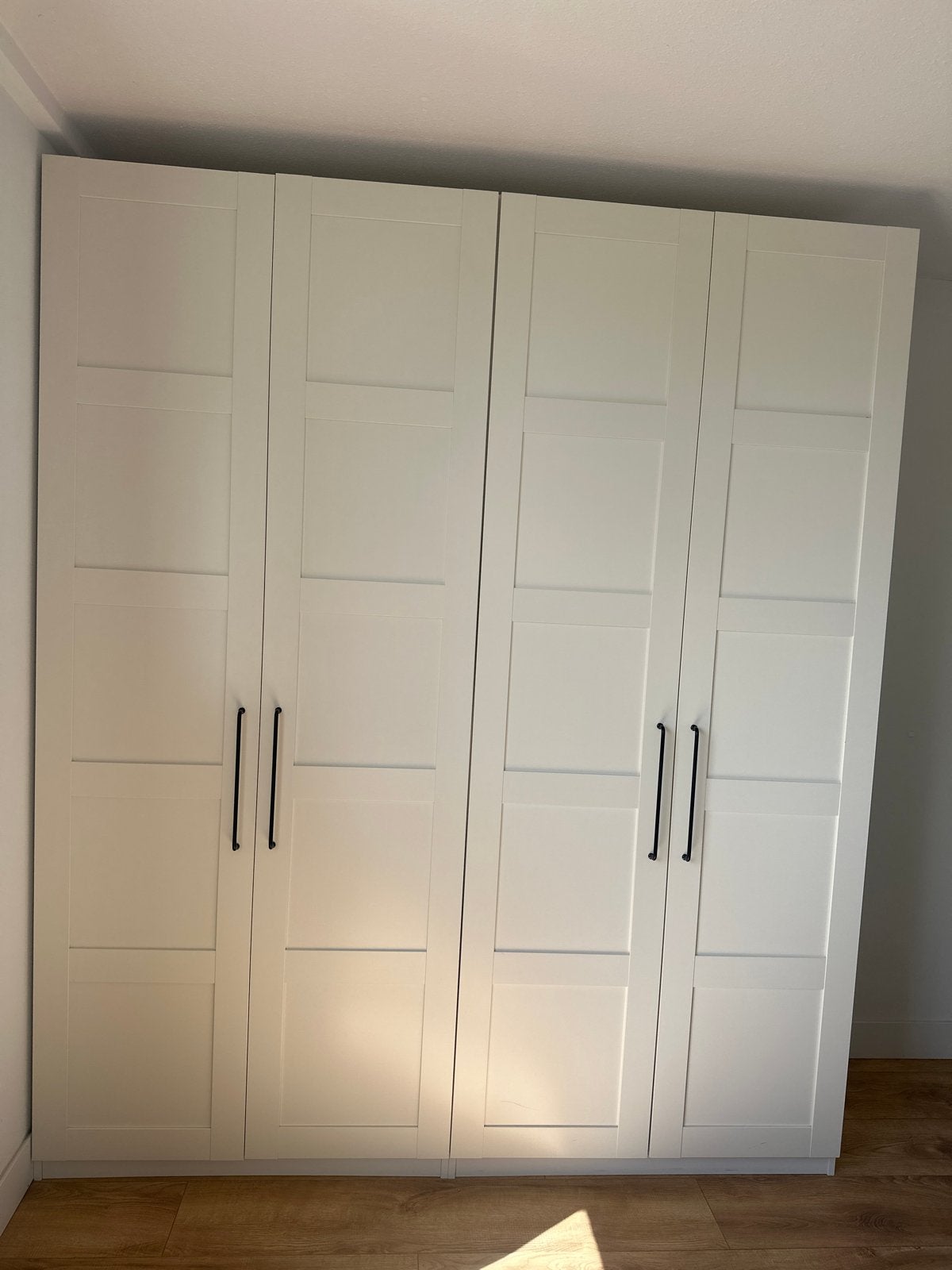 2 PAX Witte kledingkasten met lades en hangruimte  235x100cm, Ophalen, 200 cm of meer, 50 tot 100 cm, Zo goed als nieuw