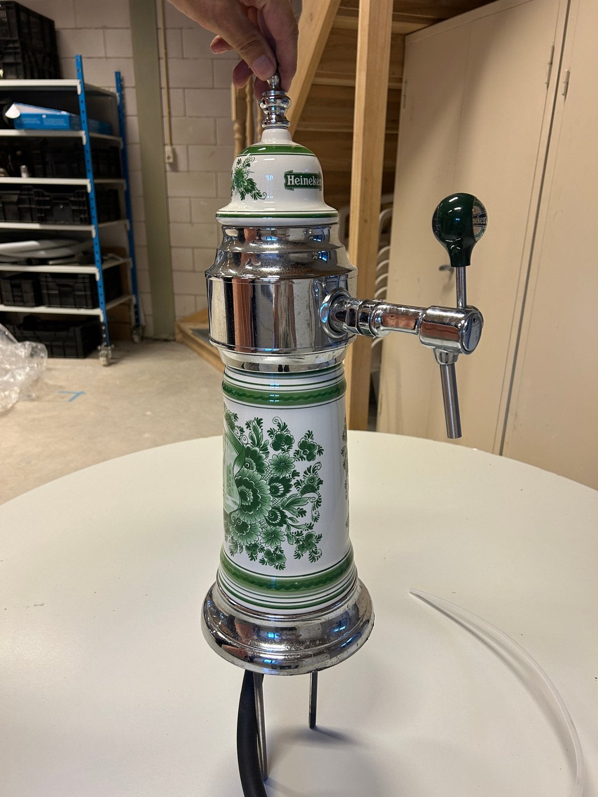 Heineken biertap porselein 1 taps, Ophalen