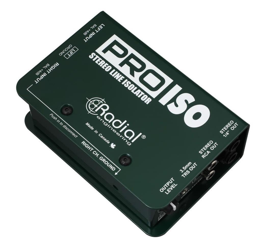Radial PRO ISO passieve stereo DI +4dB gebalanceerd -10dB, ., Overige typen, Nieuw, Ophalen of Verzenden