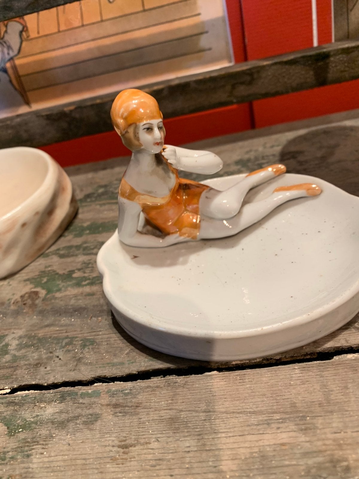 Originele bathing beauty  flapper half doll, Ophalen of Verzenden