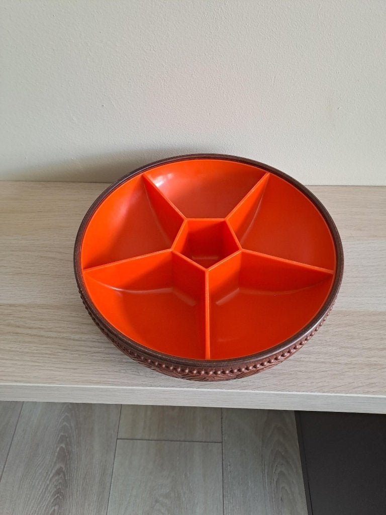 Vintage kunststof Emsa snackschaal jaren 70, Verzamelen, Retro, Ophalen of Verzenden, Overige typen
