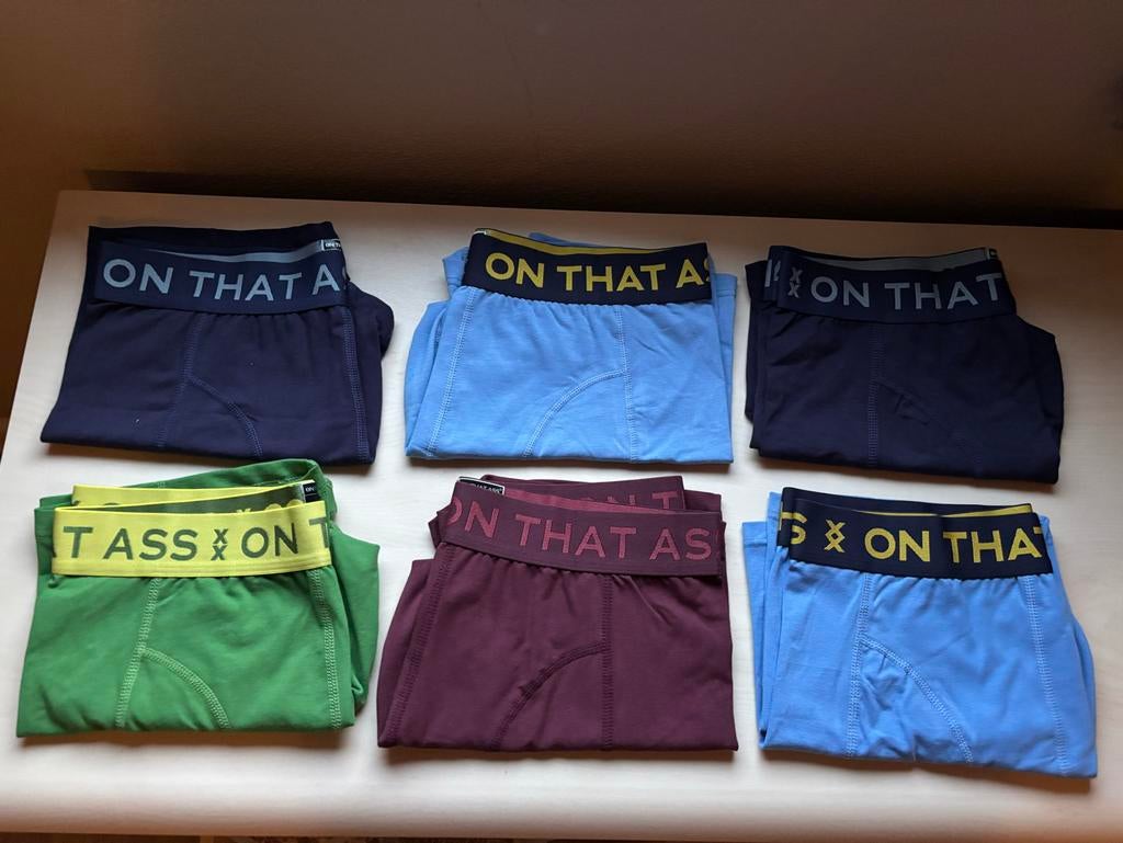 6x On That Ass boxers maat M - Nieuw, Kleding | Heren, Ondergoed, Ophalen of Verzenden, Overige kleuren, Boxer