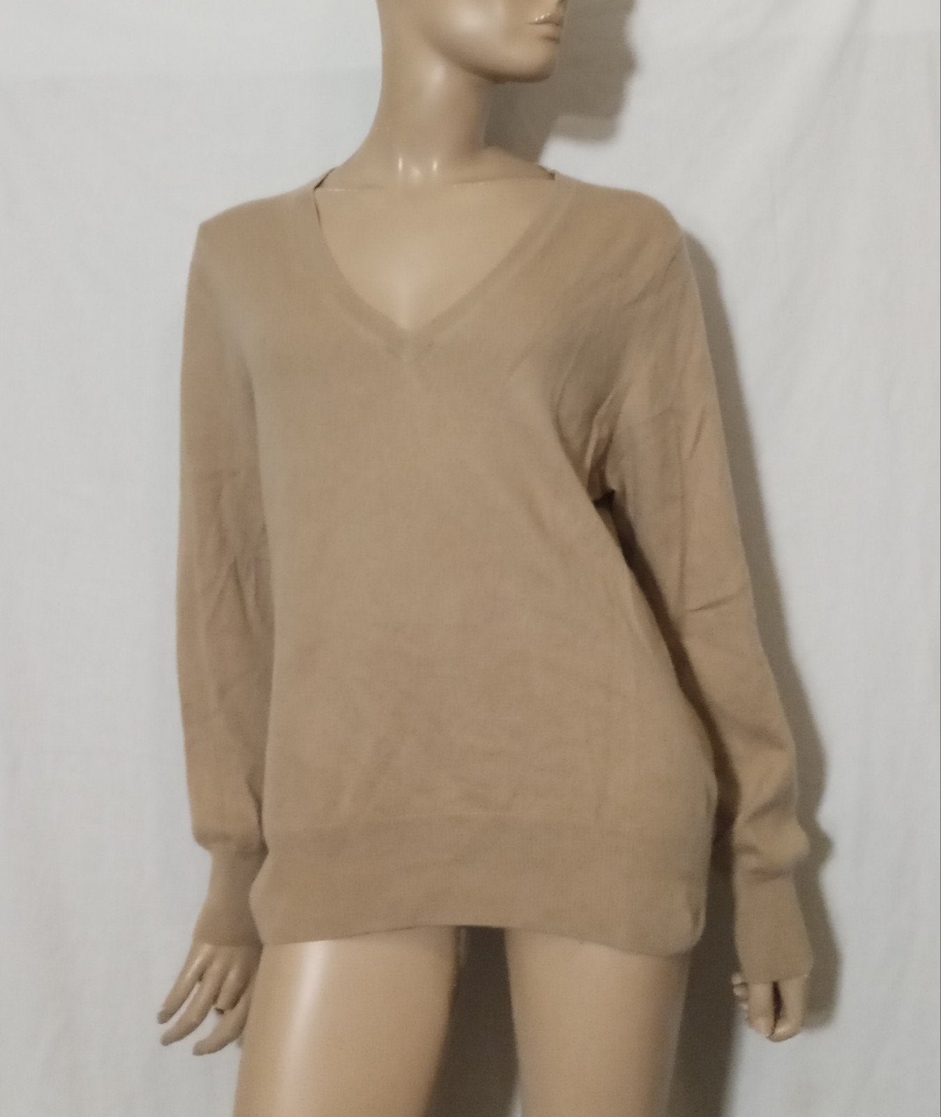GIO DENNY CASHMERE Trui , Maat 42 - 44, Ophalen of Verzenden, Zo goed als nieuw, Maat 42/44 (L), Beige