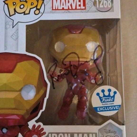 Funko Pop! Iron Man 1268 met Robert Downey Jr handtekening, Ophalen of Verzenden, Nieuw