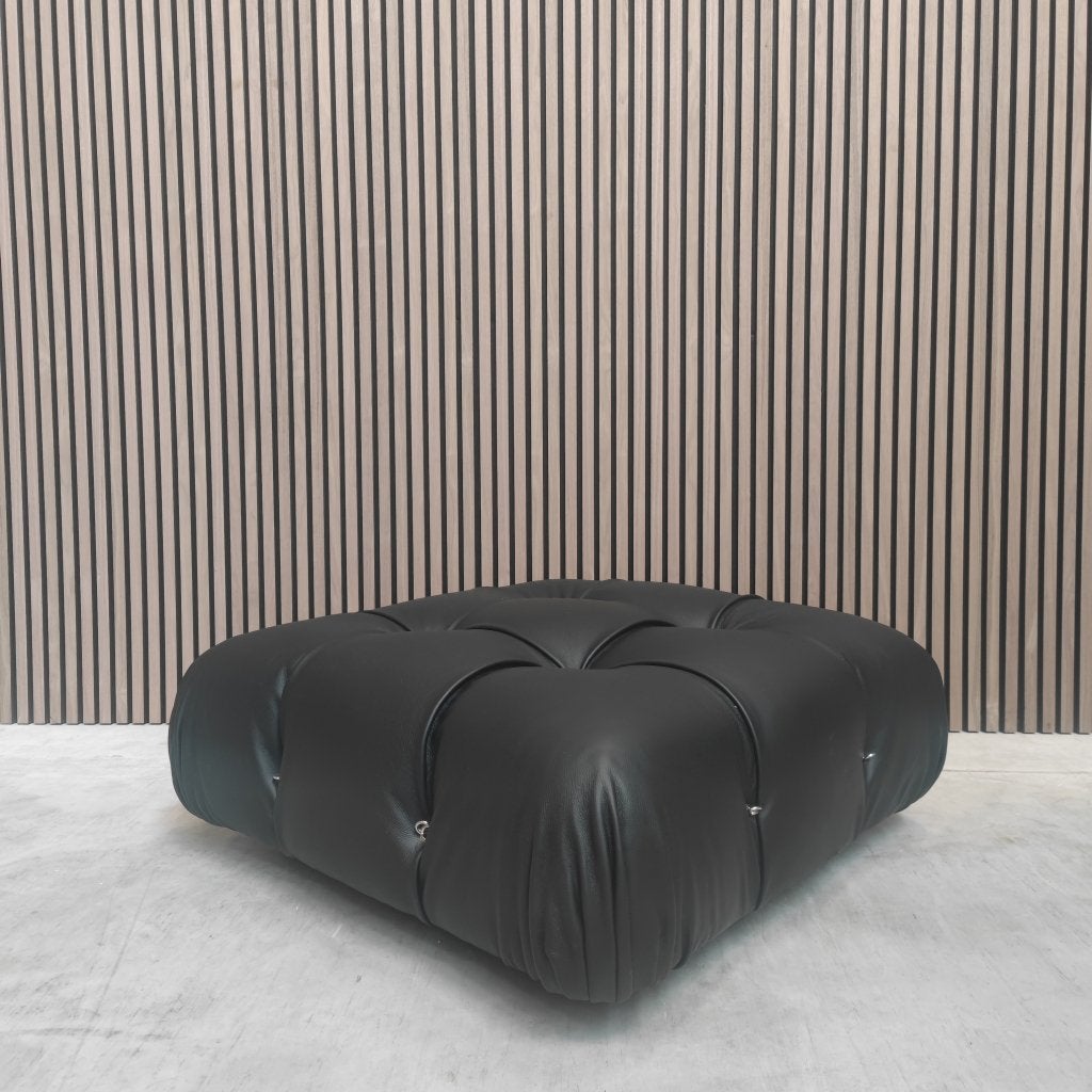 Vintage B&B Italia Camaleonda element – Zwart leder, Ophalen of Verzenden